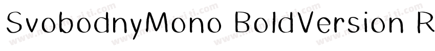 SvobodnyMono BoldVersion Revision字体转换